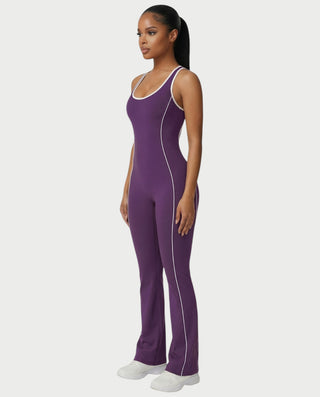 ZIRANA Open-Back Flared Jumpsuit