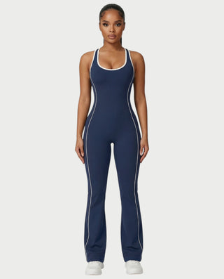 ZIRANA Open-Back Flared Jumpsuit