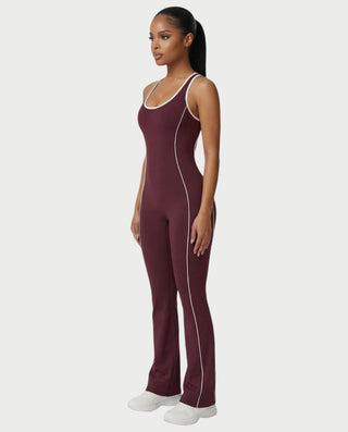 ZIRANA Open-Back Flared Jumpsuit
