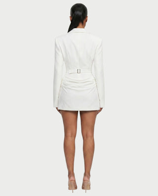 MIKAY Ruched Blazer Bodycon Mini Dress
