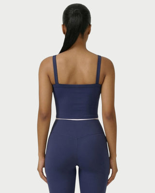 JINYA Padded Square-Neck Active Crop Top