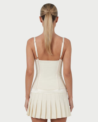 JAZZ Bow Detail Pleated Mini Dress