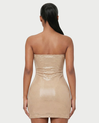 KELSEY Rhinestone Strapless Mini Dress