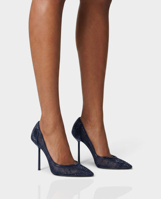 HAVENA Rhinestone Pointed Toe Stiletto Heels