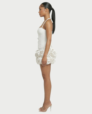 Vestido midi con flecos y escote pronunciado de LIRRA