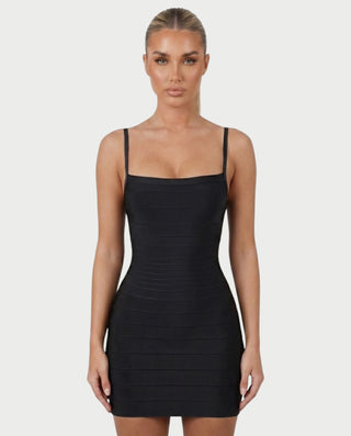 Vestido mini de vendaje AQUINO