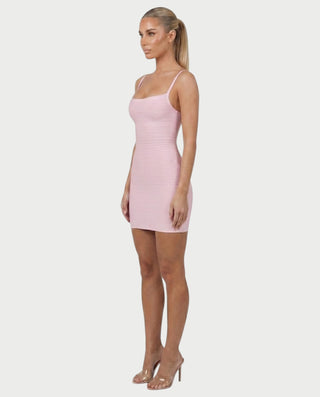 Vestido mini de vendaje AQUINO