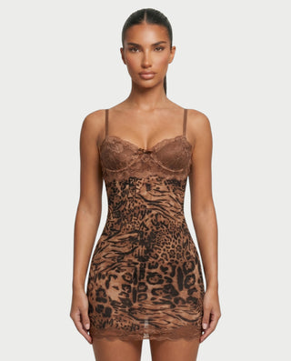 Vestido mini de vendaje AQUINO