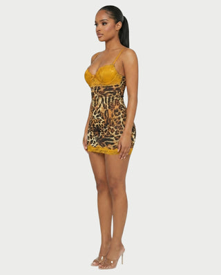Vestido mini de vendaje AQUINO