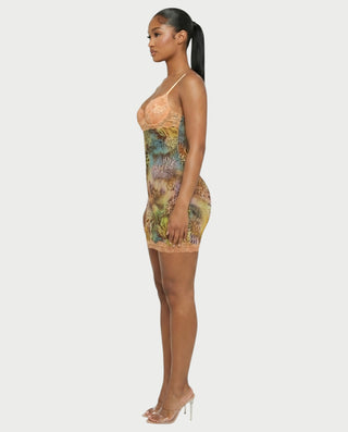 Vestido mini de vendaje AQUINO