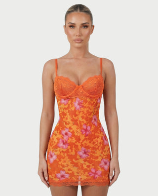 Vestido mini de vendaje AQUINO