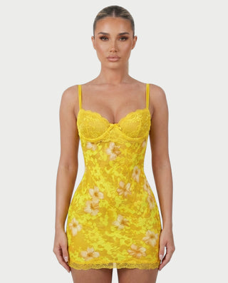 Vestido mini de vendaje AQUINO