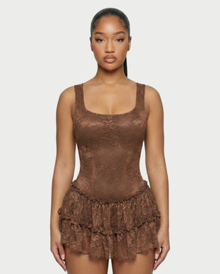 Vestido mini de vendaje AQUINO