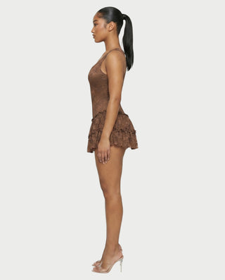 Vestido mini de vendaje AQUINO
