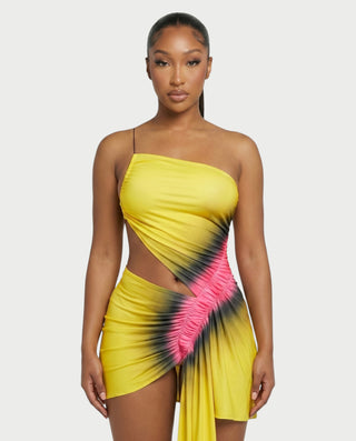 Vestido mini de vendaje AQUINO