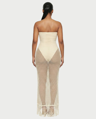 fishnet maxi dress La Femme Dress 31929