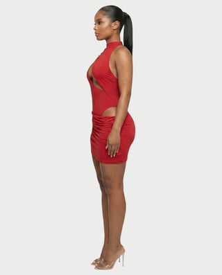 Vestido mini de vendaje AQUINO