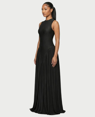 ELVANA Sleeveless Flow Draped Maxi Dress