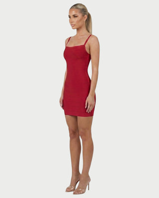 Vestido mini de vendaje AQUINO
