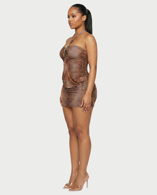 HARISSA Halter Neck Mini Dress