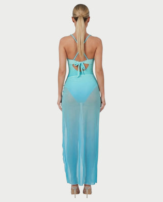 JANET Gradient Backless Bodysuit & Maxi Skirt Set