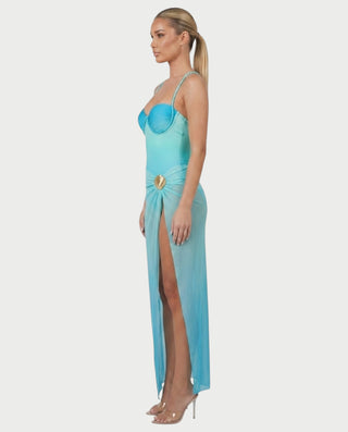 JANET Gradient Backless Bodysuit & Maxi Skirt Set