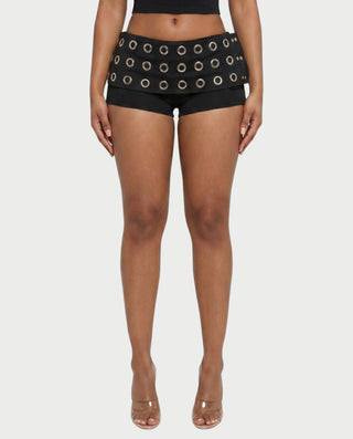 DRIANA Grommet Mini Shorts