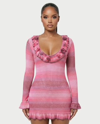 Vestido mini de vendaje AQUINO