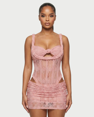 Vestido mini de vendaje AQUINO