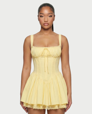 Vestido mini de vendaje AQUINO