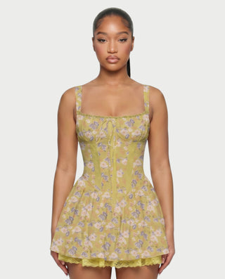 Vestido mini de vendaje AQUINO
