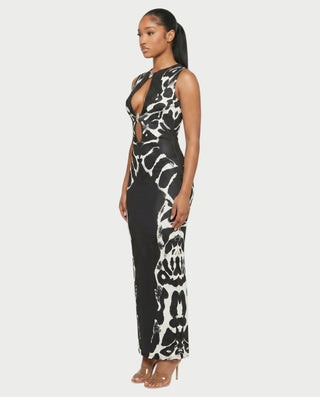 ALLEGRA Front Cut-out Maxi Dress