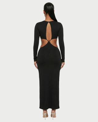 parker black long sleeve dress Parker Black Leandra Sequin Long-Sleeve Gown Dress