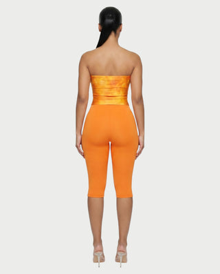 ELLIE Strapless Ring Detail Top & Capri Pants
