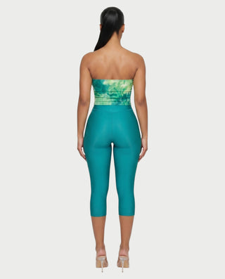 ELLIE Strapless Ring Detail Top & Capri Pants