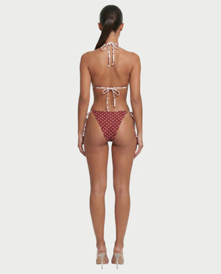 FINLEY Tie-Side Polka Dot Bikini Set