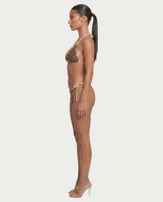 FINLEY Tie-Side Polka Dot Bikini Set