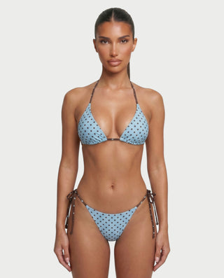 FINLEY Tie-Side Polka Dot Bikini Set