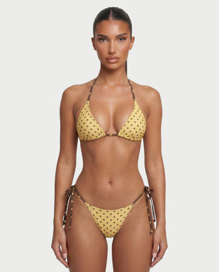FINLEY Tie-Side Polka Dot Bikini Set