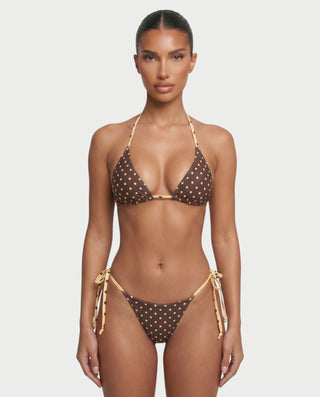 FINLEY Tie-Side Polka Dot Bikini Set