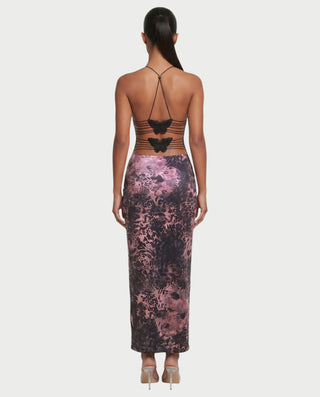 PALMER Butterfly Lace Back Maxi Dress