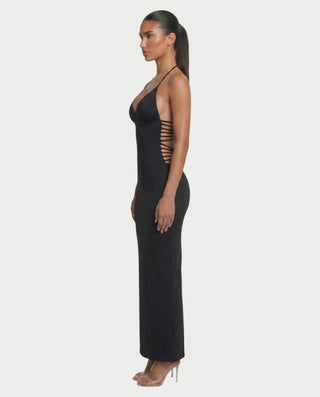 PALMER Butterfly Lace Back Maxi Dress