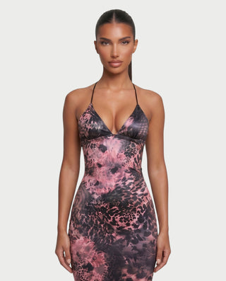 PALMER Butterfly Lace Back Maxi Dress