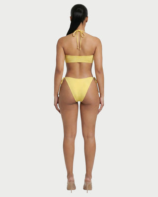 GANIYA Bandeau Bikini Top & Maxi Skirt Three-Piece Set