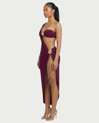 VIRANA Bandeau Bikini & Draped Cover-Up Three-Piece Set