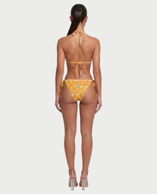 ELLY Paisley Lace-Trim Triangle Bikini Set