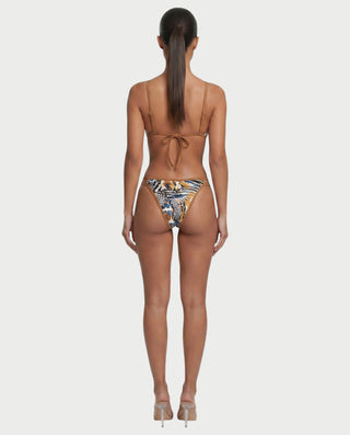 HALSEY Two-Piece Strappy Zebra Bikini Set