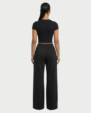 Pantalones holgados de cintura alta con múltiples cremalleras TINAY