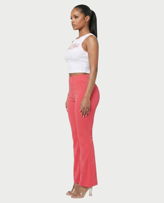DESTINY Graphic Crop Top & Flared Pants Set