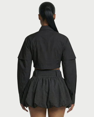 Chaqueta de piel sintética con textura de cocodrilo BEXLEY